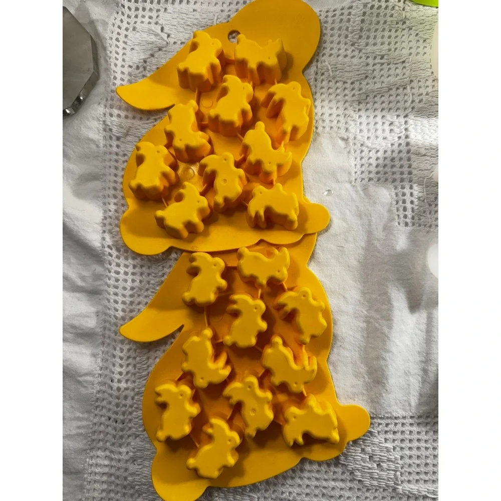 Easter Themed Silicone Mold 19 Lot Shapes Baking Chocolate Resin Soap Craft